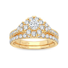 Cargar imagen en el visor de la galería, 14K 1.00ct Diamond Bridal Ring