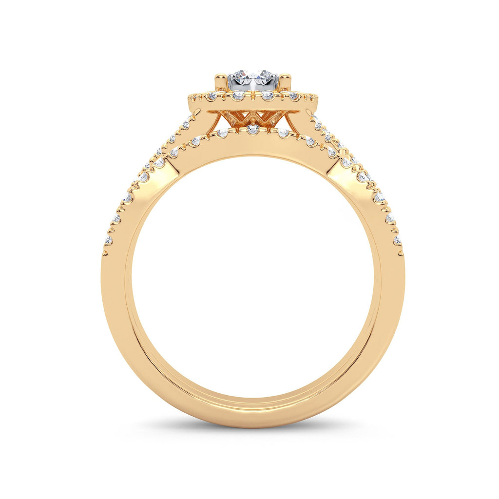 14K 0.75CT Diamond Bridal Ring