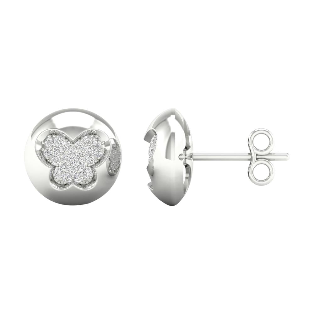 10K 0.12ct Diamond Earring