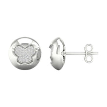 Load image into Gallery viewer, 10K 0.12ct Diamond Earring