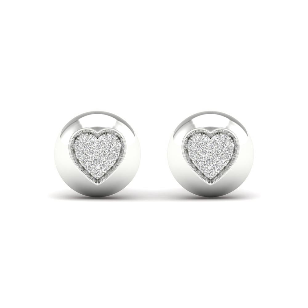 10K 0.12ct Diamond Earring