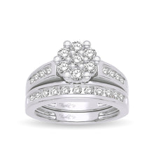 Load image into Gallery viewer, 14K 1.00ct Diamond Bridal Ring