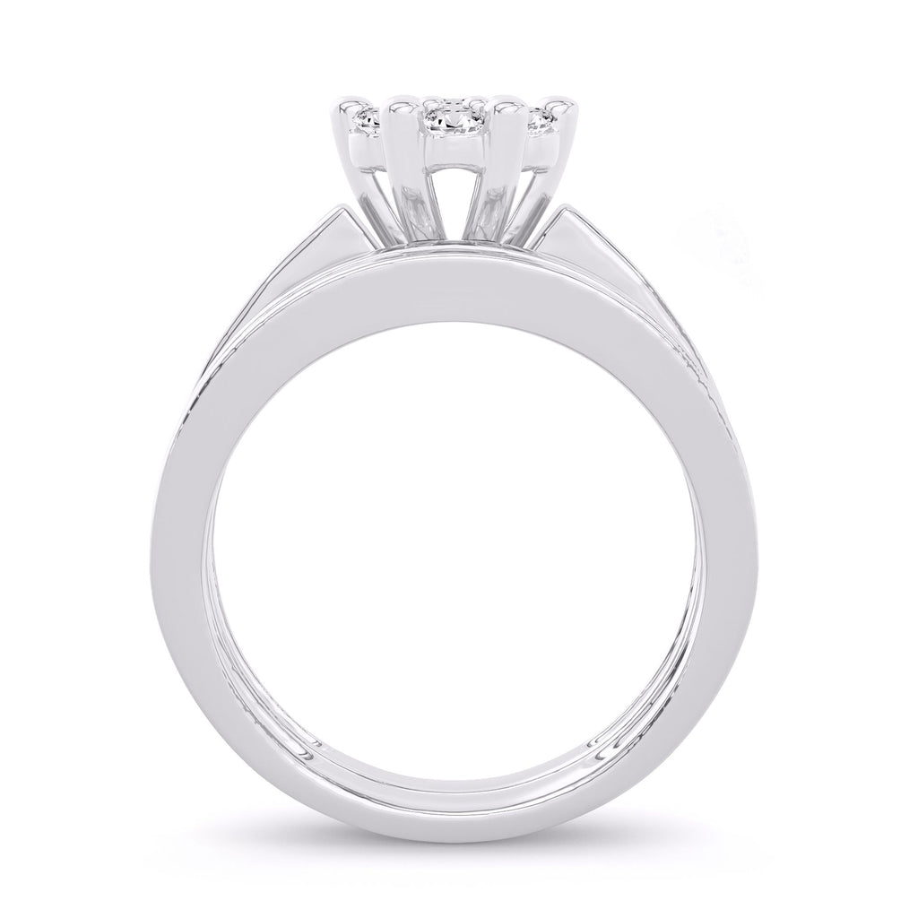 14K 1.00ct Diamond Bridal Ring