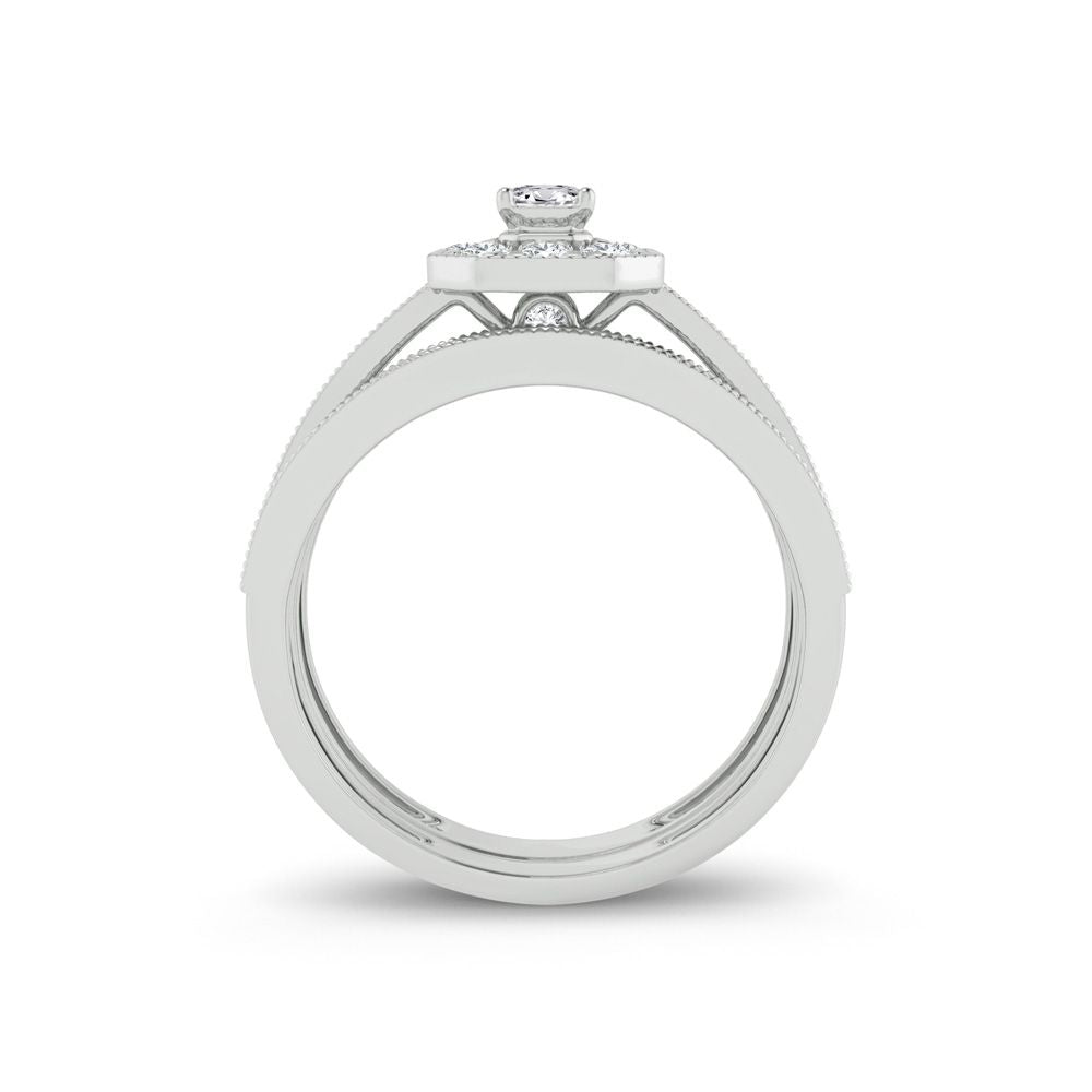 14K 0.68ct Diamond Bridal Ring