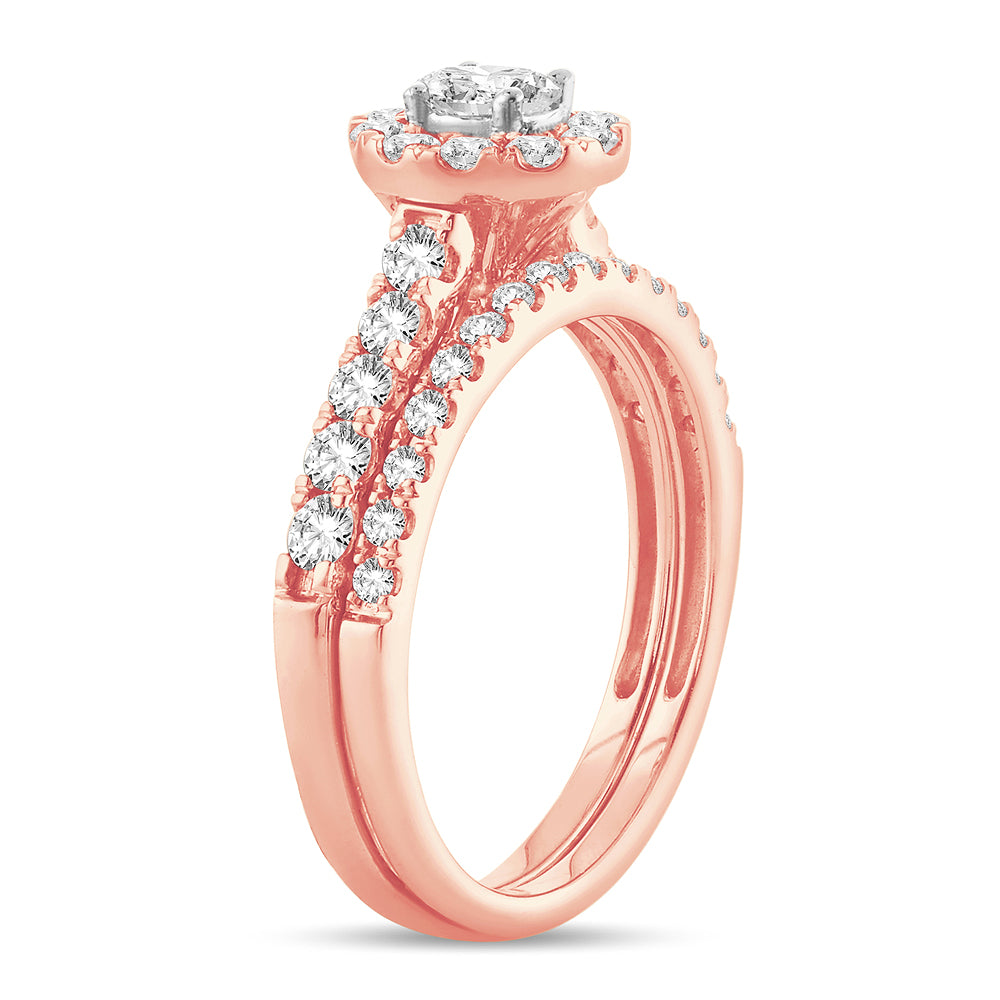 14K 1.00CT Fancy Cut Bridal Ring