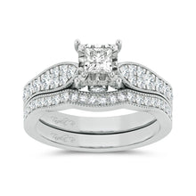 Load image into Gallery viewer, 14K 0.90ct Diamond Bridal Ring