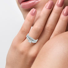 Load image into Gallery viewer, 14K 0.90ct Diamond Bridal Ring