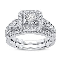 Cargar imagen en el visor de la galería, 14K 0.75CT DIAMOND BRIDAL RING