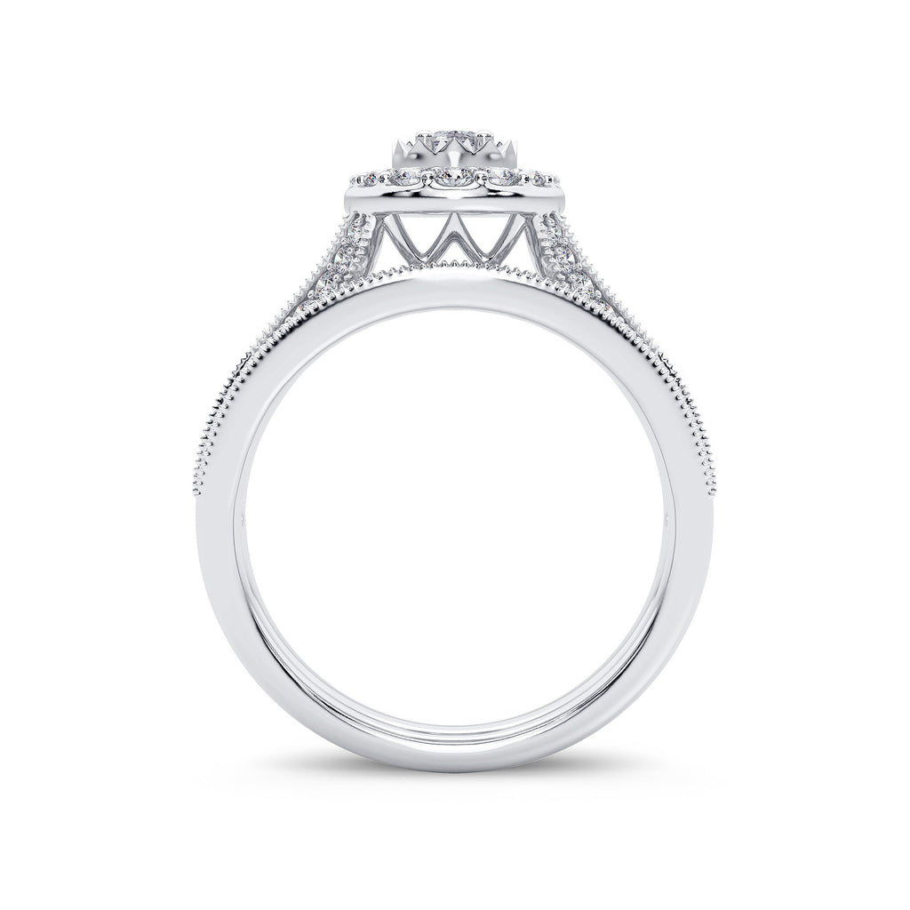 14K 1.00CT Diamond Bridal Ring