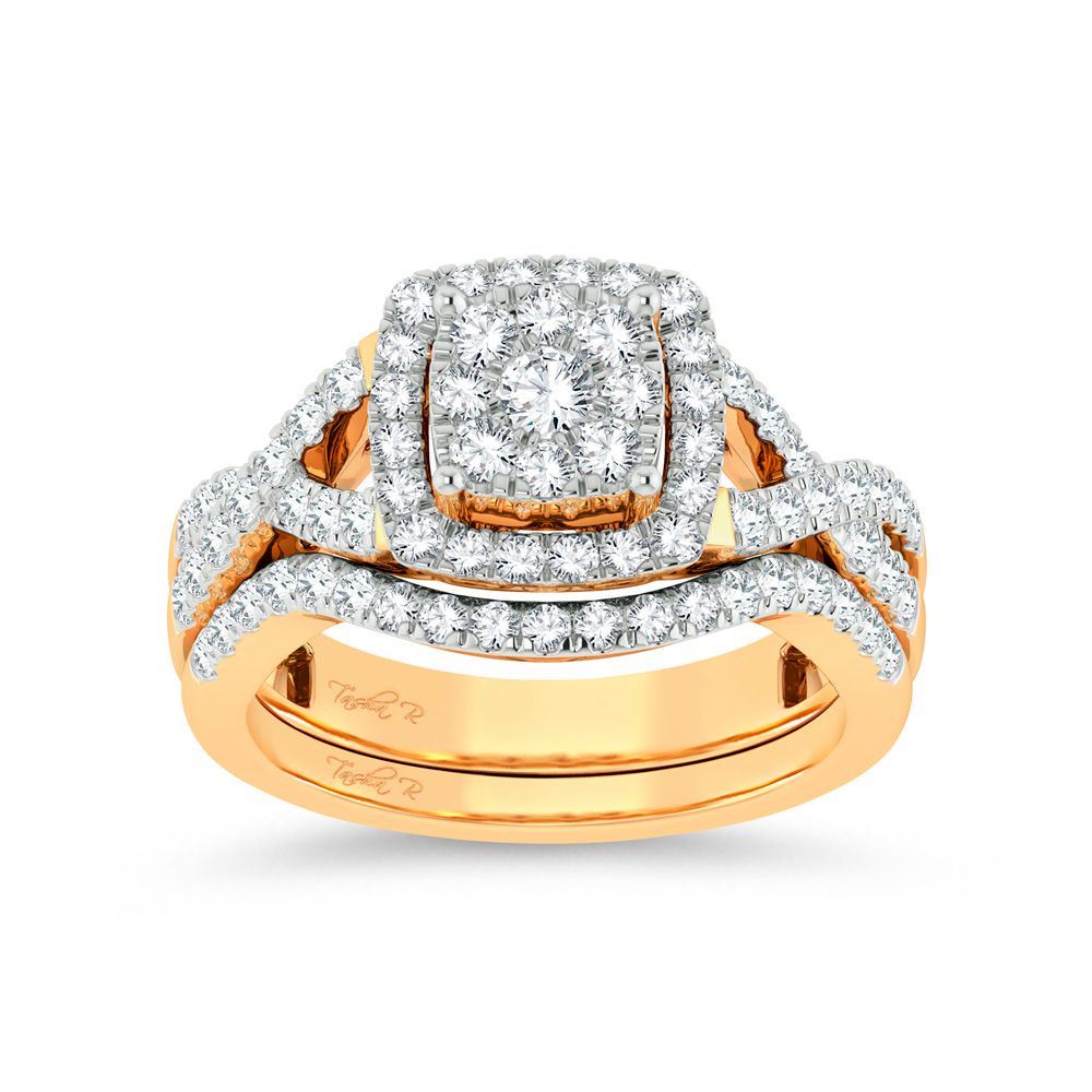 14K 1.00ct Diamond Bridal Ring