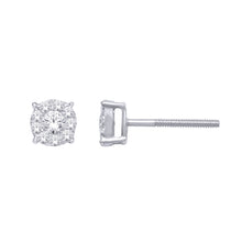 Cargar imagen en el visor de la galería, 14K White Gold 2/5 Ct.Tw. Diamond Fashion Earrings