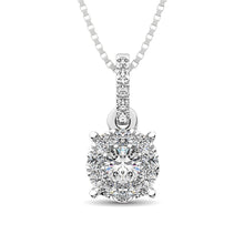 Cargar imagen en el visor de la galería, 14K White Gold 1/3 Ct.Tw. Diamond Fashion Pendant