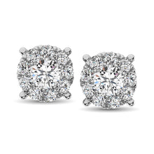 Cargar imagen en el visor de la galería, 14K White Gold 5/8 Ct.Tw. Diamond Fashion Earrings