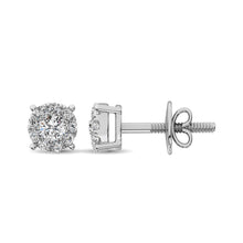 Cargar imagen en el visor de la galería, 14K White Gold 5/8 Ct.Tw. Diamond Fashion Earrings