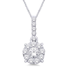 Cargar imagen en el visor de la galería, 14K White Gold 1/2 Ct.Tw. Diamond Fashion Pendant