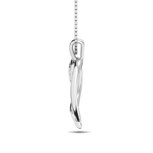 Cargar imagen en el visor de la galería, Sterling Silver Diamond Accent Heart Pendant