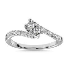 Cargar imagen en el visor de la galería, 14K White Gold 1/4 Ct.Tw. Diamond Fashion Ring