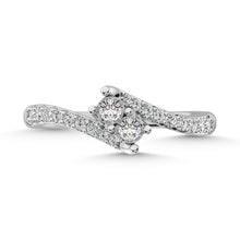 Cargar imagen en el visor de la galería, 14K White Gold 1/4 Ct.Tw. Diamond Fashion Ring