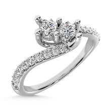 Cargar imagen en el visor de la galería, 14K White Gold 1/4 Ct.Tw. Diamond Fashion Ring