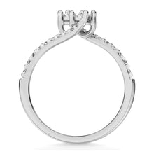 Cargar imagen en el visor de la galería, 14K White Gold 1/4 Ct.Tw. Diamond Fashion Ring