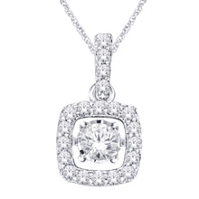 Load image into Gallery viewer, 10K White Gold 1/4 Ct.Tw.Moving Diamond Fashion Pendant