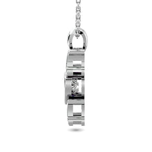 Cargar imagen en el visor de la galería, Diamond Shimmering MOM Pendant 1/50 ct tw in Sterling Silver