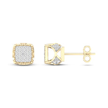 Cargar imagen en el visor de la galería, 10K 0.15CT Diamond Earring