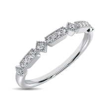 Cargar imagen en el visor de la galería, 14K White Gold 1/20 Ct.Tw.Diamond Stackable Band