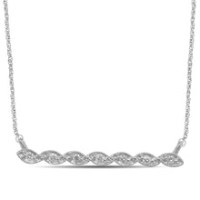 Load image into Gallery viewer, 10K White Gold 1/20 Ctw Diamond Fashion Necklace