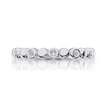 Cargar imagen en el visor de la galería, 14K White Gold 1/20 Ct.Tw.Diamond Stackable Band