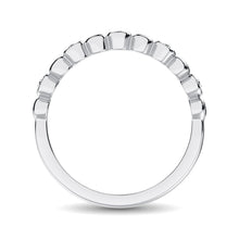 Cargar imagen en el visor de la galería, 14K White Gold 1/20 Ct.Tw.Diamond Stackable Band