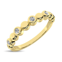 Cargar imagen en el visor de la galería, 14K Yellow Gold 1/20 Ct.Tw.Diamond Stackable Band