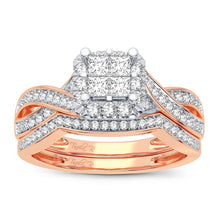 Cargar imagen en el visor de la galería, 10K 0.61CT Diamond Bridal Ring