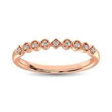 Load image into Gallery viewer, 14K Rose Gold 1/20 Ct.Tw. Diamond Stackable Band