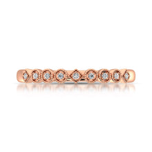 Cargar imagen en el visor de la galería, 14K Rose Gold 1/20 Ct.Tw. Diamond Stackable Band