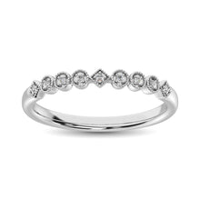 Load image into Gallery viewer, 14K White Gold 1/20 Ct.Tw. Diamond Stackable Band