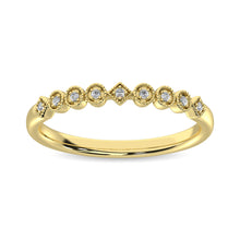 Cargar imagen en el visor de la galería, 14K Yellow Gold 1/20 Ct.Tw. Diamond Stackable Band