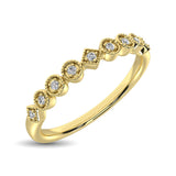 14K Yellow Gold 1/20 Ct.Tw. Diamond Stackable Band