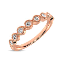 Load image into Gallery viewer, 14K Rose Gold 1/10 Ct.Tw. Diamond Stackable Band