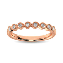 Load image into Gallery viewer, 14K Rose Gold 1/10 Ct.Tw. Diamond Stackable Band