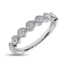 Cargar imagen en el visor de la galería, 14K White Gold 1/10 Ct.Tw. Diamond Stackable Band