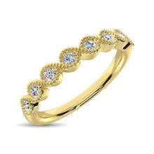 Cargar imagen en el visor de la galería, 14K Yellow Gold 1/10 Ct.Tw. Diamond Stackable Band