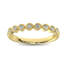 Cargar imagen en el visor de la galería, 14K Yellow Gold 1/10 Ct.Tw. Diamond Stackable Band