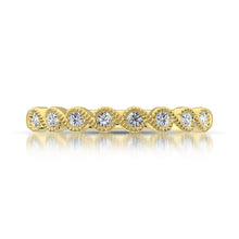 Cargar imagen en el visor de la galería, 14K Yellow Gold 1/10 Ct.Tw. Diamond Stackable Band