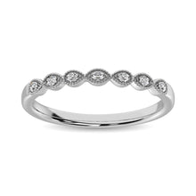 Cargar imagen en el visor de la galería, 14K White Gold 1/20 Ct.Tw. Diamond Stackable Band