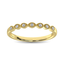 Cargar imagen en el visor de la galería, 14K Yellow Gold 1/20 Ct.Tw. Diamond Stackable Band