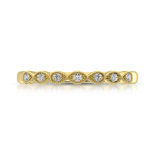 Cargar imagen en el visor de la galería, 14K Yellow Gold 1/20 Ct.Tw. Diamond Stackable Band