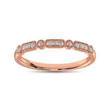 Load image into Gallery viewer, 14K Rose Gold 1/20 Ct.Tw. Diamond Stackable Band