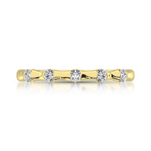 Load image into Gallery viewer, 14K Yellow Gold 1/8 Ct.Tw. Diamond Stackable Band