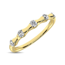 Load image into Gallery viewer, 14K Yellow Gold 1/8 Ct.Tw. Diamond Stackable Band